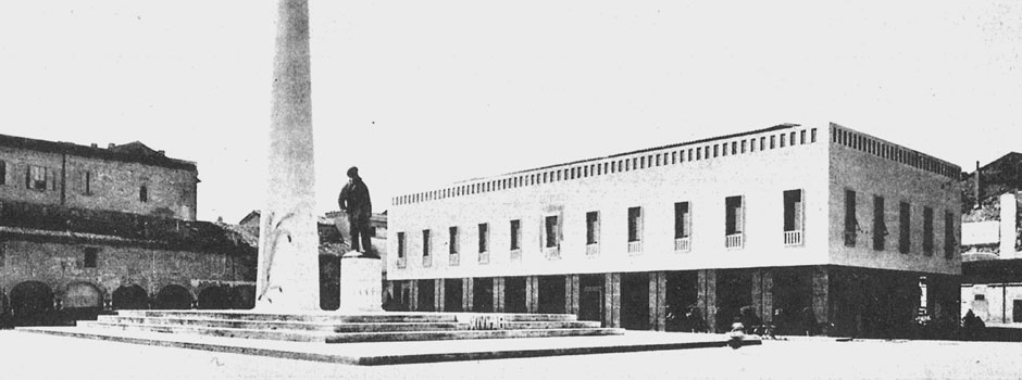 Lugo. Restauro della facciata della Sede Banca di Romagna